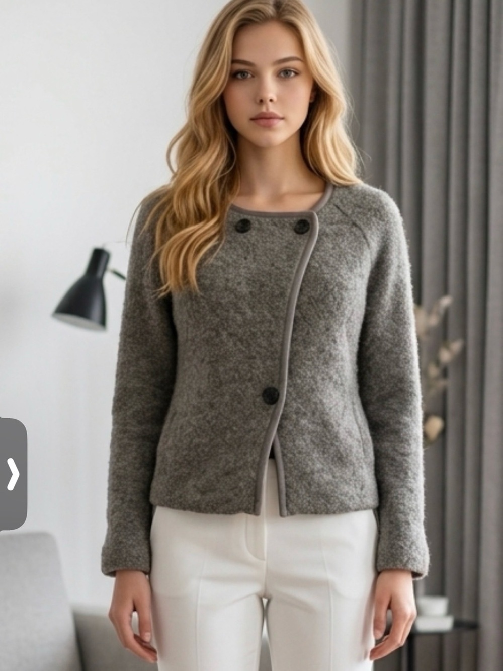 Talula Light Grey Lined Jacket R1